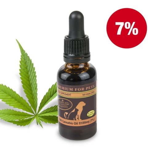 CBD Pure Life Premium dla zwierząt 2100mg/30ml (7%)