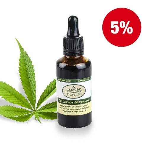 Olejek CBD Pure Life 2500mg/50ml (5%)