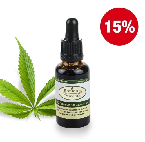 Olejek CBD Pure Life 4500mg/30ml (15%)