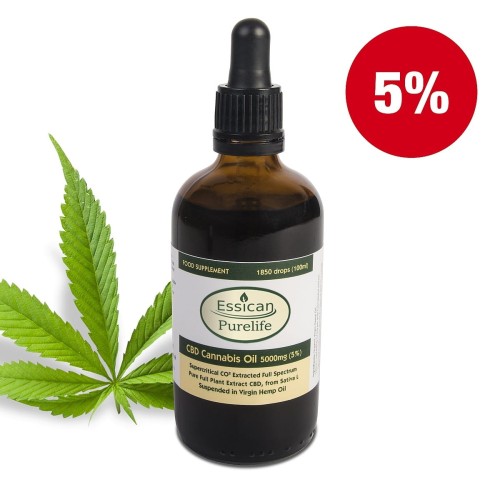 Olejek CBD Pure Life 5000mg/100ml (5%)