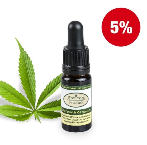 Olejek CBD Pure Life 500mg/10ml (5%)