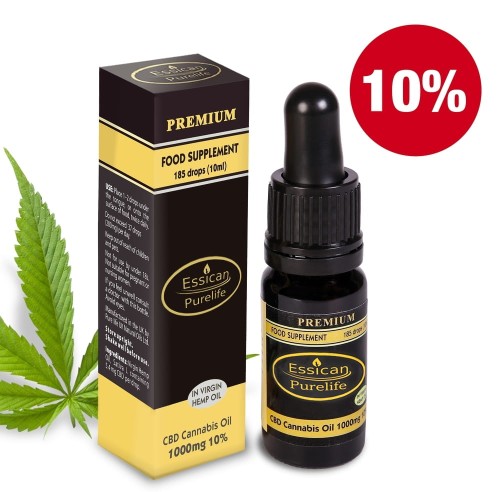 Olejek CBD Pure Life Premium 1000mg/10ml (10%)