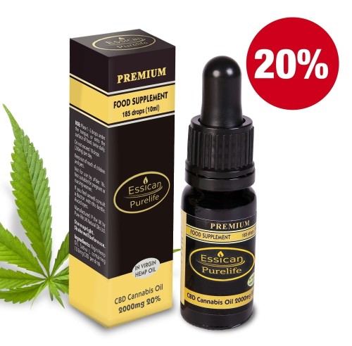 Olejek CBD Pure Life Premium 2000mg/10ml (20%)