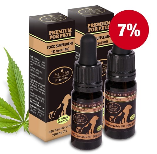 Pakiet 2 sztuk - CBD dla zwierząt 700mg/10ml (7%)
