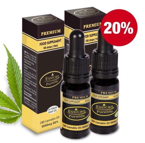 Pakiet 2 sztuk - Olejek CBD Premium 2000mg/10ml (20%)