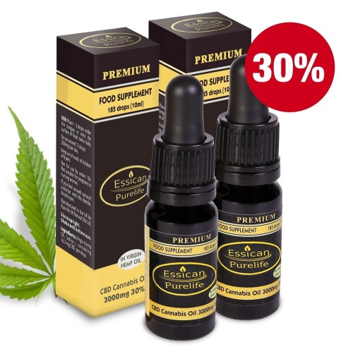 Pakiet 2 sztuk - Olejek CBD Premium 3000mg/10ml (30%)