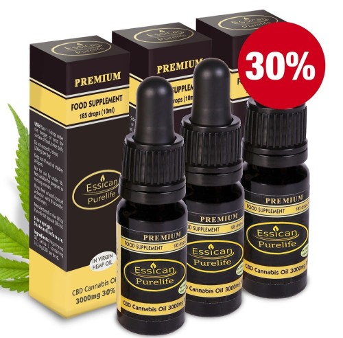 Pakiet 3 sztuk - Olejek CBD Premium 3000mg/10ml (30%)