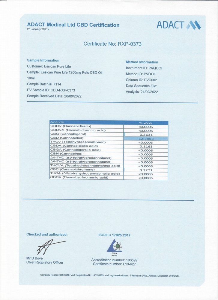 Pakiet 3 szt. - CBD dla zwierząt 12% (10 ml) Pure Life