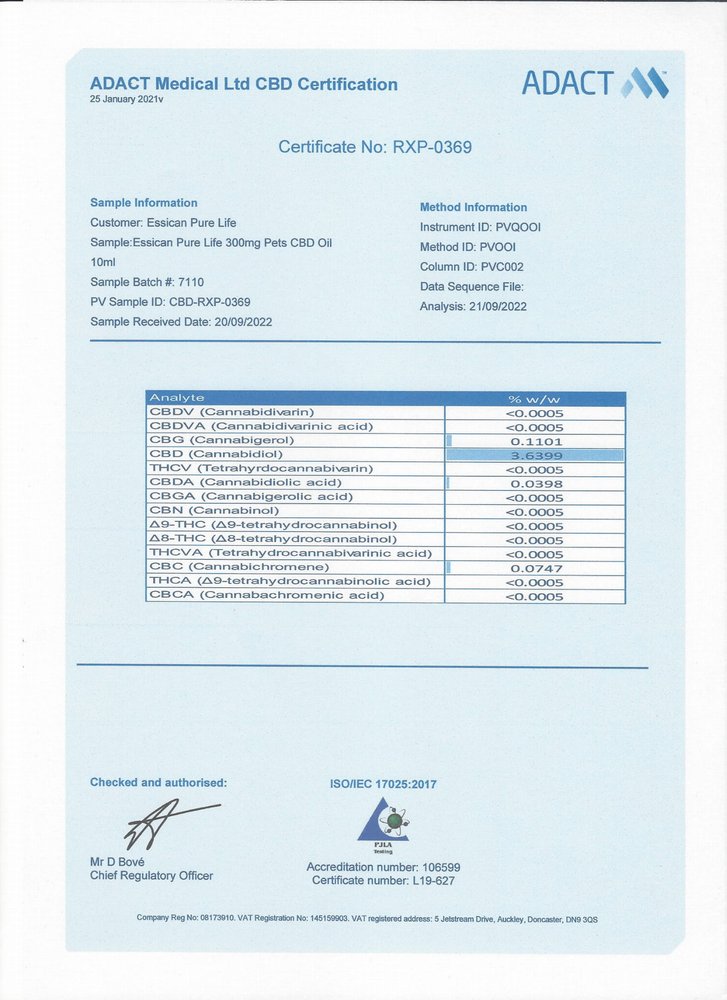 Pakiet 3 szt. - CBD dla zwierząt 3% (10 ml) Pure Life